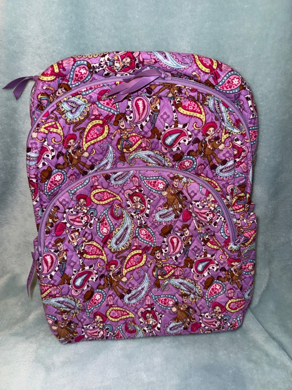 RESERVED BUNDLE - Vera Bradley Purple Paisley Wristlet with Toy Story Jessie - Picture 2 of 5